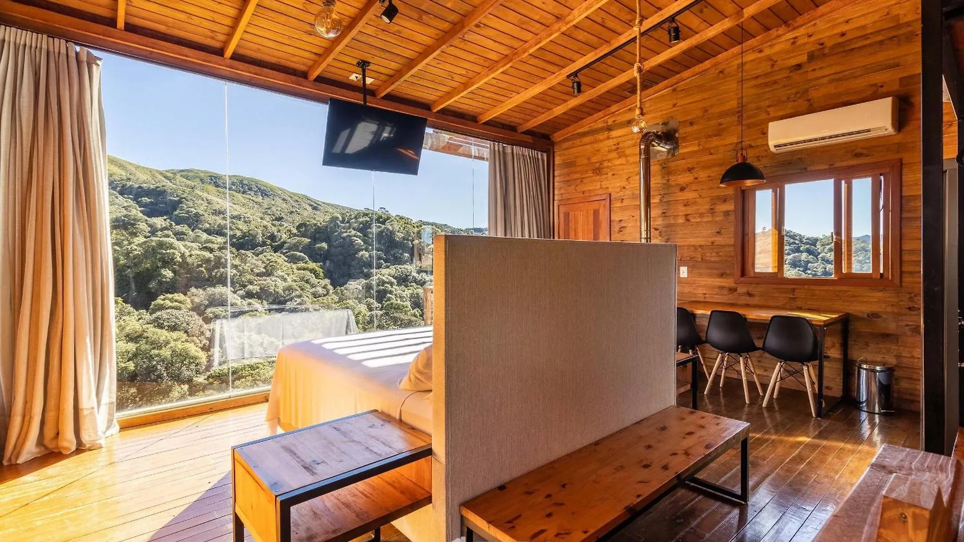 Cabana Com Vista Deslumbrante Na Serra Vst020 Anitápolis Lägenhet